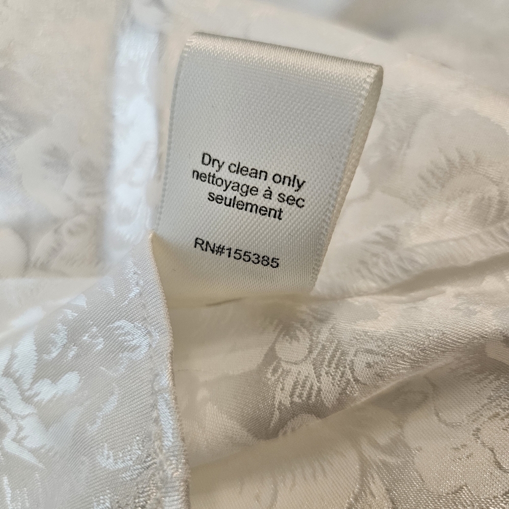 Ronny Kobo Lilian Satin Asymmetrical White Dress Size XL NWT - Picture 11 of 12